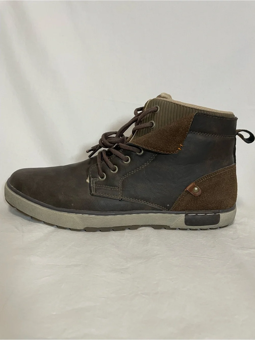Day Five Viper Men's Casual High-Top Rugged Boots in Brown, Sz 13, NEW
